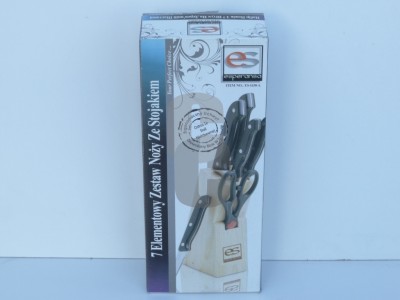 Ножове комплект - 7 бр. с поставка                                                                                                                                                                                                                                                                          